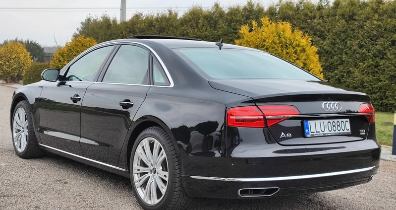 Audi A8 cena 127700 przebieg: 77200, rok produkcji 2015 z Łuków małe 379